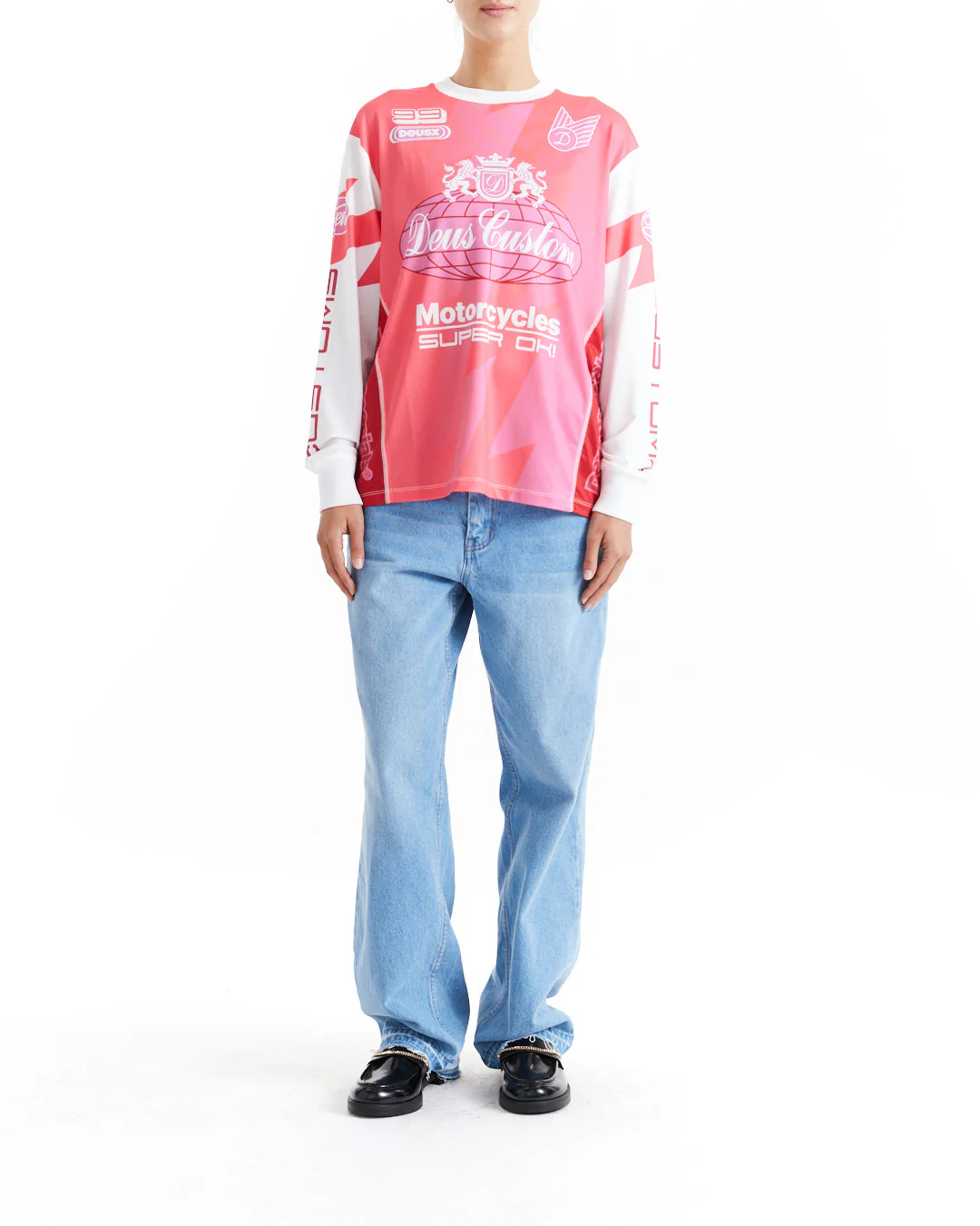 Thunder LS Moto Top - Cherry - Image 3