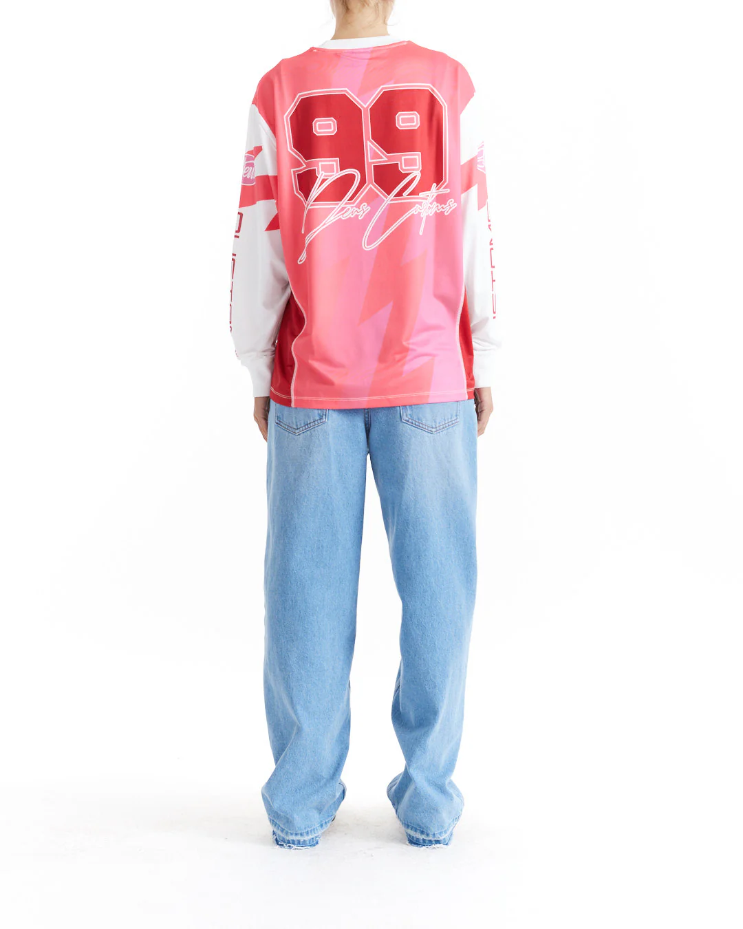 Thunder LS Moto Top - Cherry - Image 4