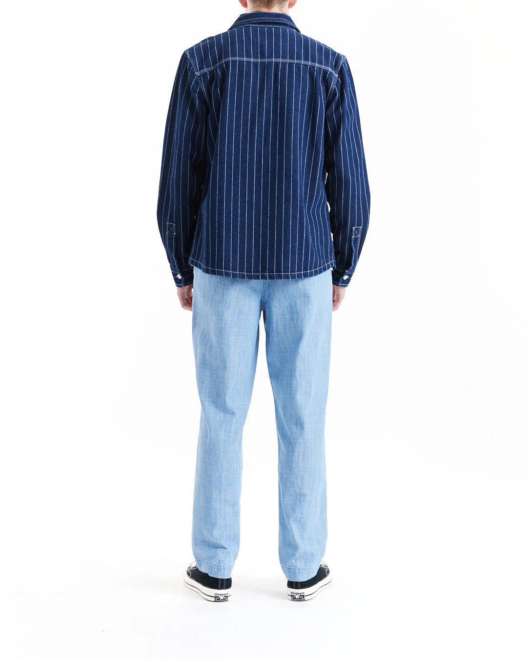 Vacay Stripe Denim Shirt - Indigo - Image 4